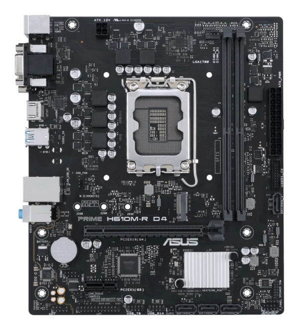 ASUS PRIME H610M-R D4 Intel H610 LGA 1700…